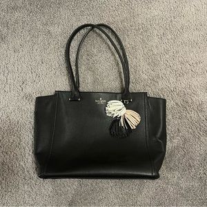 Kate Spade Tote Bag with Pom Pom Charm